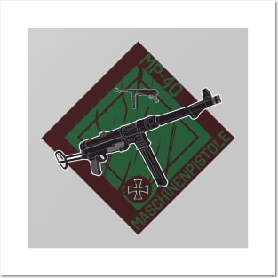 MP-40 German submachine gun Posters and Art